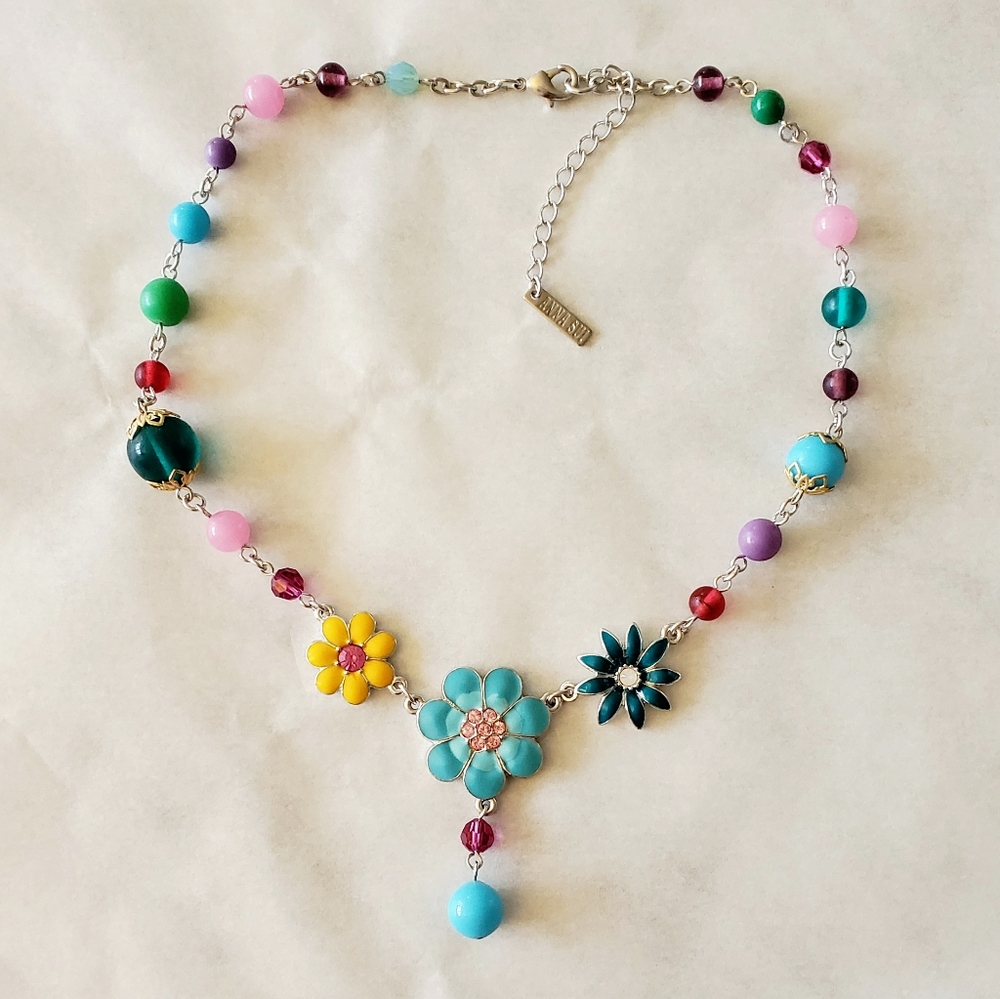 Anna Sui Flower Necklace
